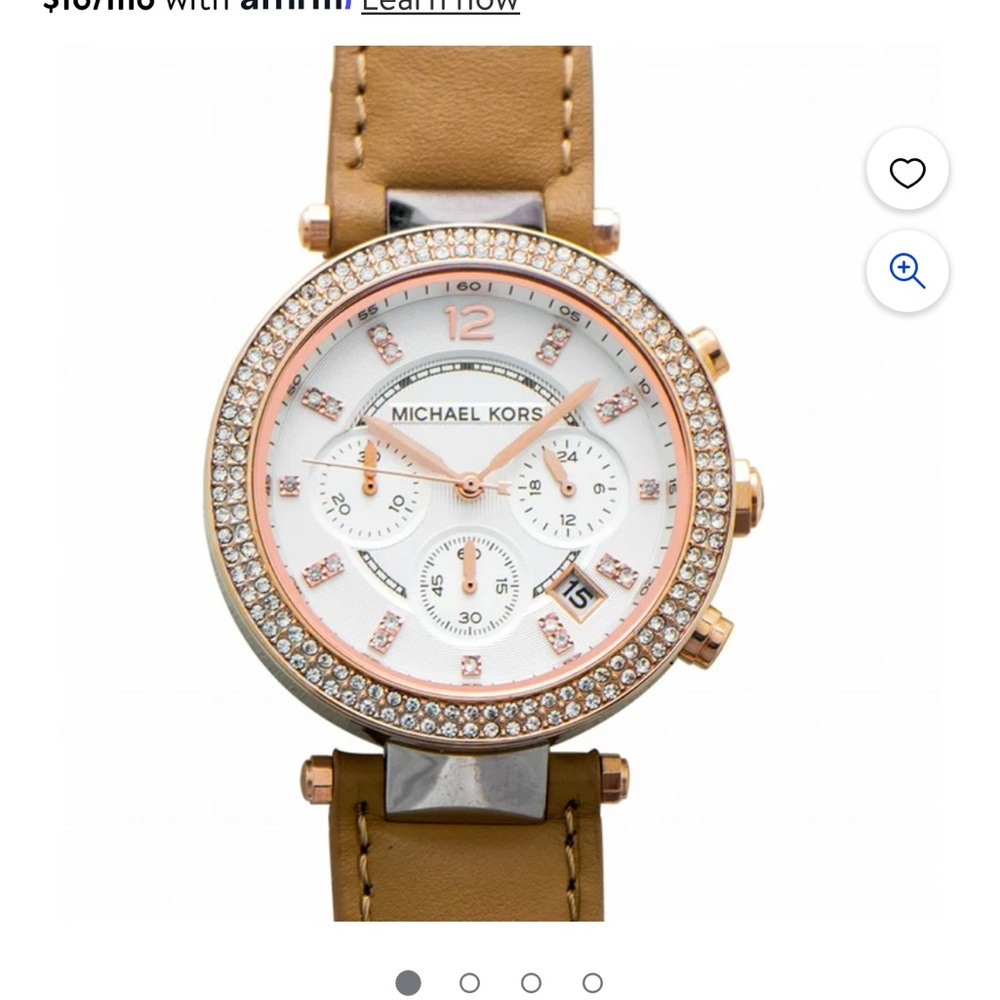 Michael Kors Parker Leather Watch